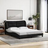 Maison Chic Posteljni okvir - Dvoposteljna postelja - Zakonska postelja brez vzmetnice črn 160x200 cm blago-J3774, (21760263) | Shoptok.si