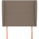  Uzglavlje s ušima smeđesivo 93x23x118/128 cm od tkanine | shoptok.hr