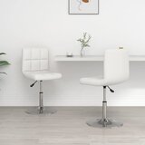 Maison Chic Jedilni stoli - Vzorci stoli 2 kosa belo umetno usnje A27, (22032467) | Shoptok.si