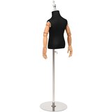  Podesivi Maneken 120-157 cm s Postoljem Uniseks PP Crna | shoptok.hr