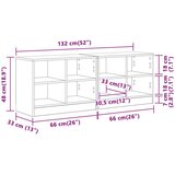 Ormarić za krevet 2 pcs Dimljeni hrast 66 x 33 x 48 cm - Dimljeni hrast | shoptok.hr