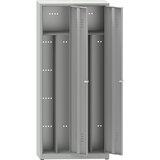  garderobna omara, vxšxg 1800 x 800 x 500 mm, 2 predelka, svetlo sive barve Cene