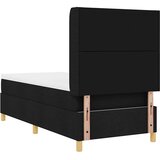  s opruga kutije s LED trakama Crna 100 x 200 cm tkanina | shoptok.hr