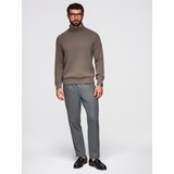 Ombre Men's sweater with a "v-neck" neckline with a shirt collar - black | shoptok.hr