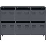 vidaXL Komoda antracit 101,5x39x73,5 cm od hladno valjanog čelika | shoptok.hr
