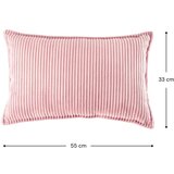 Wigiwama Rožnata otroška sedežna blazina rebrasti žamet Bolster – | Shoptok.si