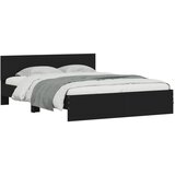  Okvir za krevet s uzglavljem crni 140x200 cm | Eponuda.com