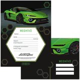 Ars Una Zeleni set pozivnica s uzorkom Lamborghinija, 10 kom. s kuvertama Cijene