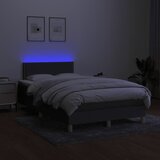  box spring s madracem LED tamnosivi 120 x 190 cm tkanina | shoptok.hr