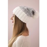 Kesi Cap with fleece Paryż K213 white + gray | shoptok.hr