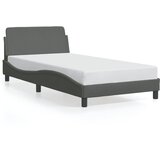 vidaXL Okvir za krevet Dover tamnosivi 100x203 cm od tkanine - Tamno siva 100 x 203 cm Cijene