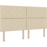 vidaXL Postelja z vzmetnico z vzmetnico krema 180 x 200 cm blago, (5000126533) u