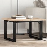  Stolić za kavu O-oblika 70x70x40,5 cm od borovine i čelik | shoptok.hr