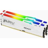 Kingston 32GB 6000MHz DDR5WRGBWhite RGB,Fury Beast (2x16GB), CL30, EXPO,XMP,1RX8, 288-pin 16Gbit | Eponuda.ba