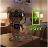 Manta LED zvjezdani 360 projektor Astronaut CHROME sa satom, daljinski HW-STAR02 | shoptok.hr