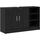 vidaXL Kabinet za umivalnik Črni hrast 90x29x55 cm Inženirski les | Shoptok.si