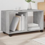 vidaXL Omarica na kolesih betonsko siva 72x33x42,5 cm inženirski les | Shoptok.si