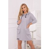 Kesi Dress with hood gray Cijene
