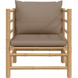  Vrtna sofa od bambusa sa smeđesivim jastucima | shoptok.hr