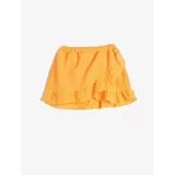 Koton Skirt Frilled Wrap Elastic Waist Textured