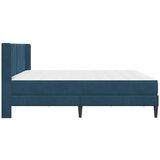  Okvir kreveta s madracem s uzglavljem 2 pcs Plava Baršun - Plava 200 x 200 cm | shoptok.hr