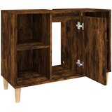 Ormarić za umivaonik boja dimljenog hrasta 80x33x60 cm drveni | shoptok.hr