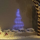 vidaXL LED božično drevesce med 112 LED Modra 511 cm Kovina | Shoptok.si