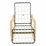 Kondela Nihajni stol, brezov les, naravna, siva tkanina, SIVERT | Shoptok.si
