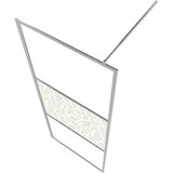 Pregrada za tuširanje od stakla ESG s uzorkom kamena 100x195 cm | shoptok.hr