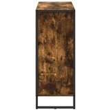 vidaXL Stranska omara Dimni hrast 96,5 x 30 x 75 cm Konstruiran les | Shoptok.si