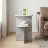  Bocni stol Betonska siva Ø 39,5 x 55 cm Konstruirano drvo | shoptok.hr
