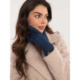 Fashionhunters Women's blue gloves