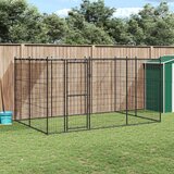 Vanjski kavez za pse s krovom čelični 7,26 m² | shoptok.hr