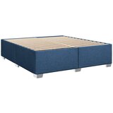  Krevet s oprugama i madracem plavi 200 x 200 cm od tkanine | shoptok.hr