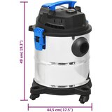  Usisivač za mokro i suho čišćenje 1200 W 20 L srebrni | shoptok.hr