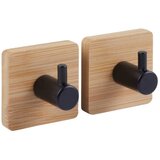 Five Set 2 kukice Stiky samolepljive bambus metal crna (209304) | ePonuda.com