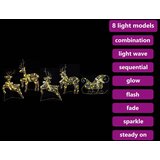 vidaXL LED jelene med 40 LED 5 pcs Zlata PET | Shoptok.si