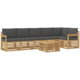  Set vanjskih sofa 7 pcs Bijela i antracit 59 x 59 x 37 cm | Eponuda.com