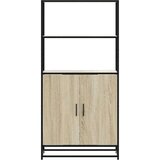 vidaXL Visoka ploča sonoma hrast 68x35x139cm konstruirano drvo i metal | shoptok.hr