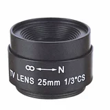 objektiv AZE0412NI fiksne žižne daljine 4.0mm, žižni broj F1.6, format 1/3", ugao pokrivenosti 76º, metalno kućište, cs montaža