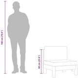  Srednja sofa s tamnosivim jastucima masivno bagremovo drvo | shoptok.hr