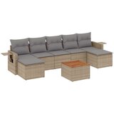  8-dijelni set vrtnih sofa od poliratana s jastucima bež | shoptok.hr