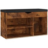 vidaXL Klupa za cipele s jastukom boja hrasta 80 x 30 x 47 cm iverica | shoptok.hr