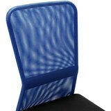 vidaXL Uredska stolica crno-plava 44 x 52 x 100 cm od mrežaste tkanine | shoptok.hr