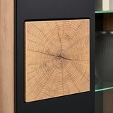 Time dnevni regal, črna, hrast artisan | Shoptok.si
