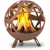 Blumfeldt Colima, ognjišče, Ø 66 cm, kroglaste oblike, z rešetko za oglje in pepel, geometrijska oblika | Shoptok.si
