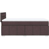 vidaXL Box spring postelja z vzmetnico temno rjava 80x200 cm blago, (21306607) | Shoptok.si