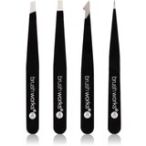 Brushworks The Complete set pincet za obrvi Black 4 kos Cene
