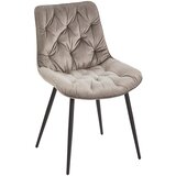 Livetastic STOL, les, kovina, tekstil siva Cene