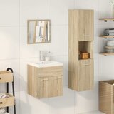  4-dijelni set kupaonskog namještaja boja hrasta sonome drveni Smeđa 41 x 38.5 x 46 cm | shoptok.hr